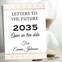 Letters to the Future, Personalised Keepsake