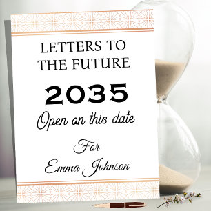 Letters to the Future, Personalized Keepsake Notebook