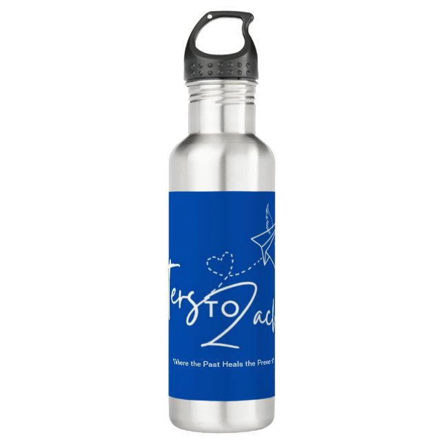 Letters To Zachary Stainless Steel Water Bottle (Front)