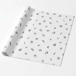 Letters Wrapping Paper