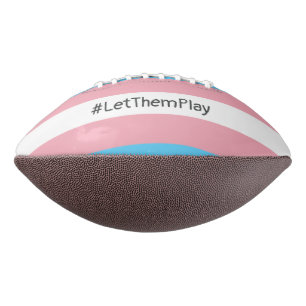 #LetThemPlay Transgender Athletes Trans Flag American Football