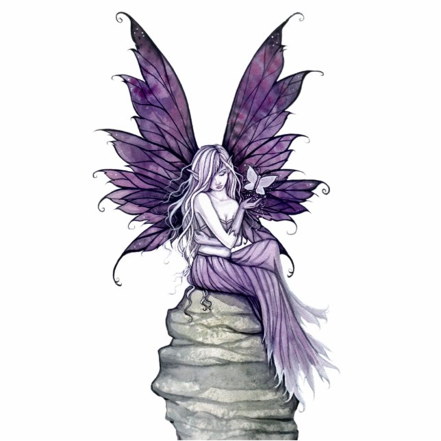 Letting Go Fairy and Butterfly Photo Sculpture (Front)