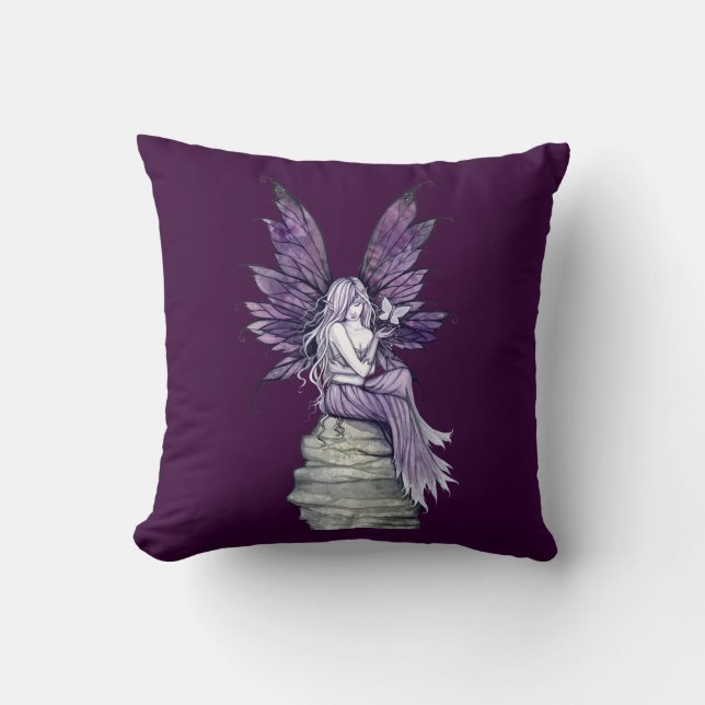 Letting Go Fairy and Butterfly Pillow (Front)