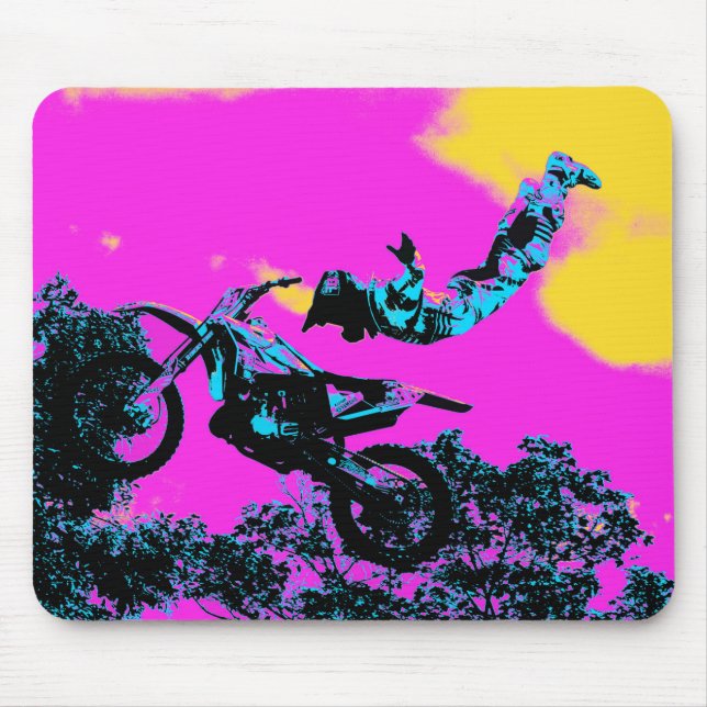 Letting Go - Freestyle Motocross Stunt Mouse Mat (Front)