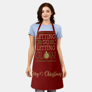 "Letting Go, Letting Glow" Personalised Holiday Apron