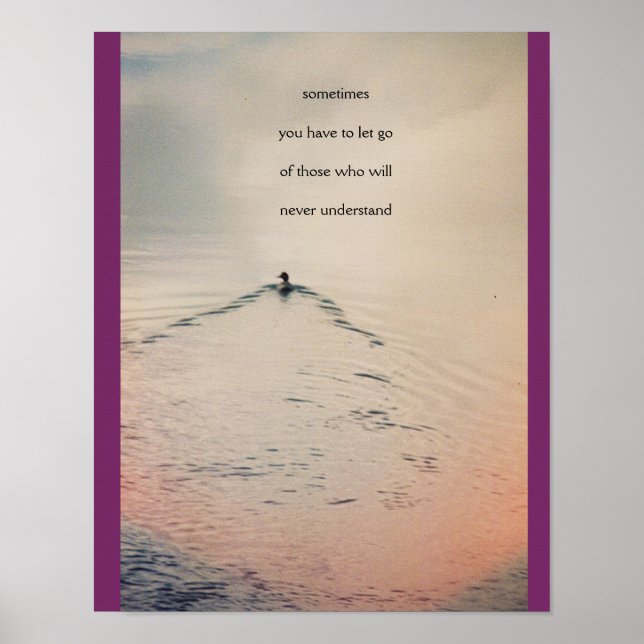 letting go motivation poster (Front)