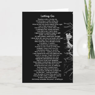 Letting Go Poem Card