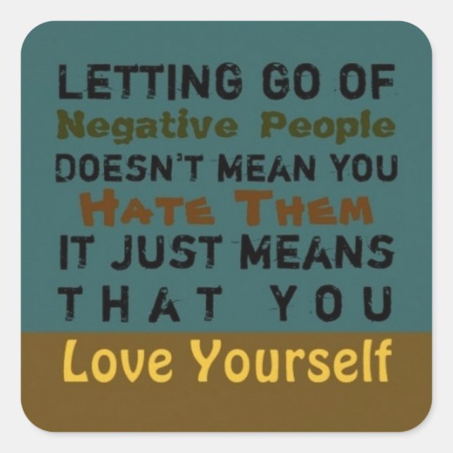 Letting Go SHAPE & SIZE OPTIONS - Square Sticker (Front)