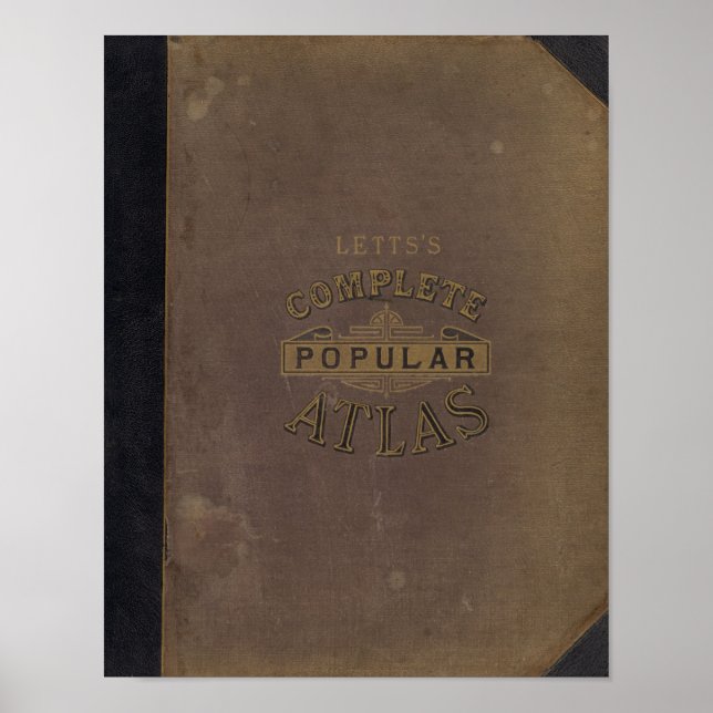 Letts's popular atlas poster (Front)