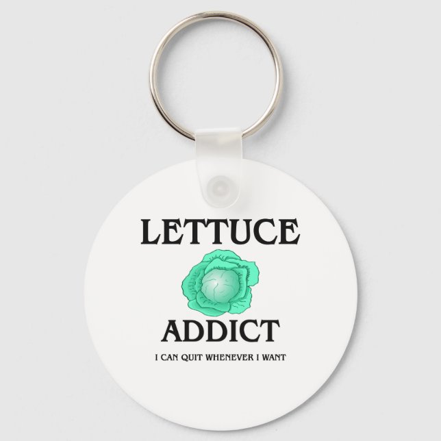 Lettuce Addict Key Ring (Front)