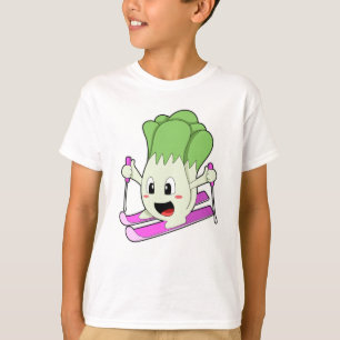 Lettuce as Skier with Ski T-Shirt