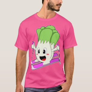 Lettuce as Skier with Ski T-Shirt
