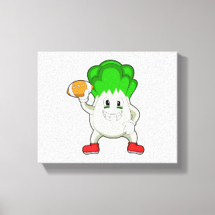 Lettuce at Football Sports Canvas Print