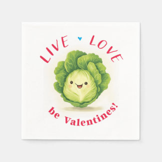 Lettuce Be Valentines Napkins
