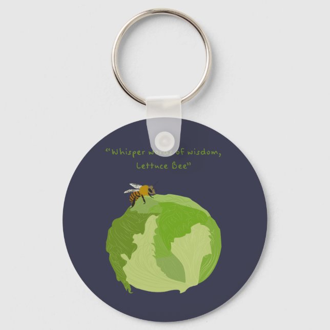 Lettuce Bee Key Ring (Front)