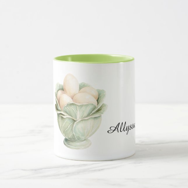 Lettuce Bowl Eggs Mug (Center)