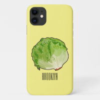 Lettuce cartoon illustration 