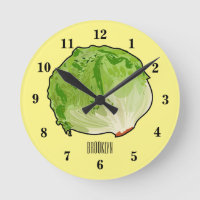 Lettuce cartoon illustration