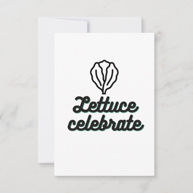 Lettuce celebrate thank you card (Front)
