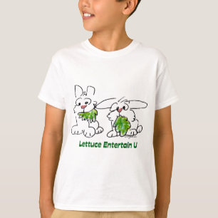 Lettuce Entertain U Cartoon Rabbits T-Shirt