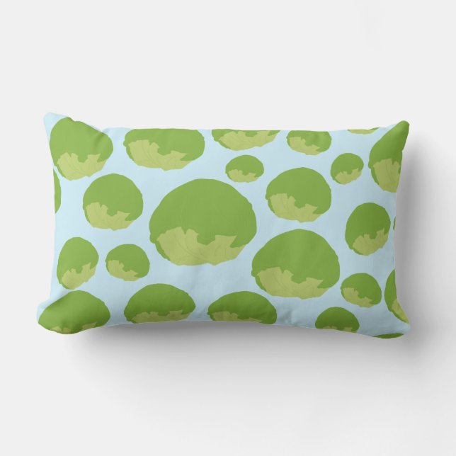 Lettuce Pattern Lumbar Cushion (Front)