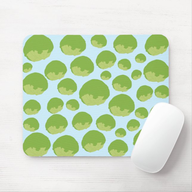 Lettuce Pattern Mouse Mat (With Mouse)