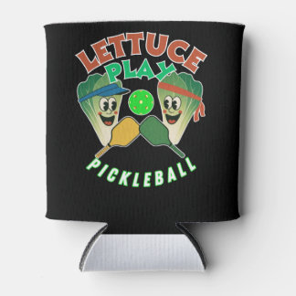 Lettuce Play Pickleball Game On! Can Cooler