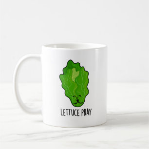 Lettuce Pray Funny Veggie Pun  Coffee Mug