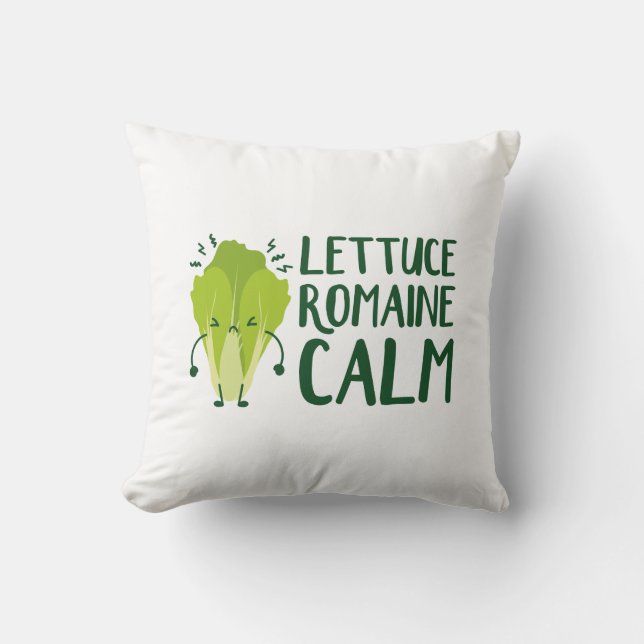 Lettuce Romaine Calm Cushion (Front)