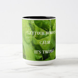 Lettuce Romaine Calm Two-Tone Coffee Mug