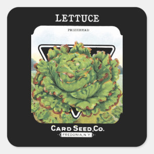 Lettuce Seed Packet Label
