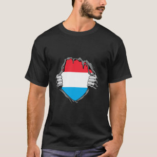 Letzebuerg Chest Luxembourg Flag Luxembourgish Pri T-Shirt
