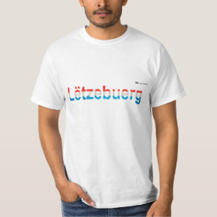 Lëtzebuerg (Luxemburg) with Flag T-Shirt