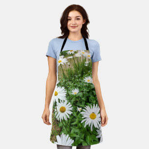 Leucanthemum Blooms All Over Print Apron