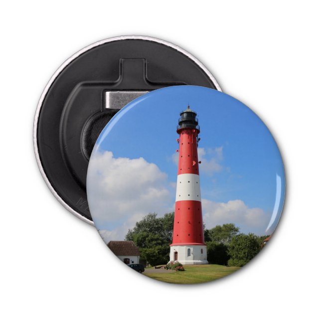 Leuchtturm auf Insel Pellworm im Sommer Bottle Opener (Front)