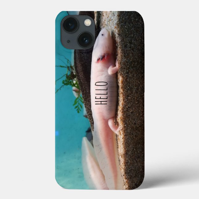 Leucistic Axolotl Case-Mate iPhone Case (Back)