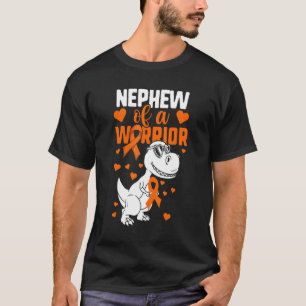 Leukaemia Aunt Uncle Boys Nephew Of A Warrior Din T-Shirt