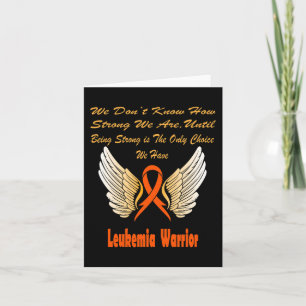 Leukaemia Awareness 2 Card