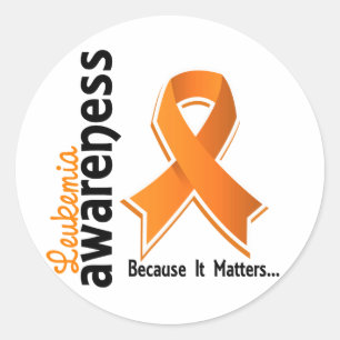 Leukaemia Awareness 5 Classic Round Sticker