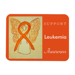Leukaemia Awareness Angel Custom Magnet