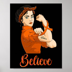 Leukaemia Awareness Believe Poster
