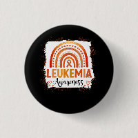 Leukaemia Awareness Bleached Rainbow Orange Ribbon