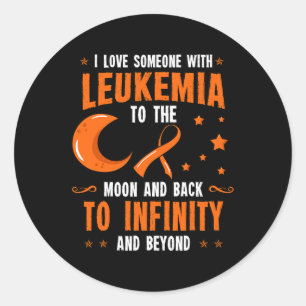 Leukaemia Awareness Blood Cancer Bone Marrow Gift Classic Round Sticker