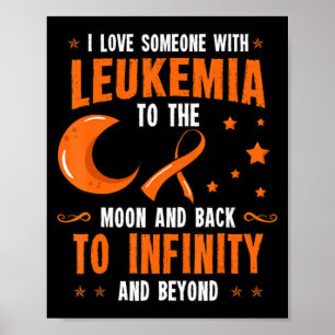 Leukaemia Awareness Blood Cancer Bone Marrow Gift Poster