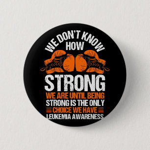 Leukaemia Awareness Blood Cancer Orange Ribbon 6 Cm Round Badge