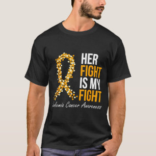 Leukaemia awareness blood cancer orange ribbon T-Shirt