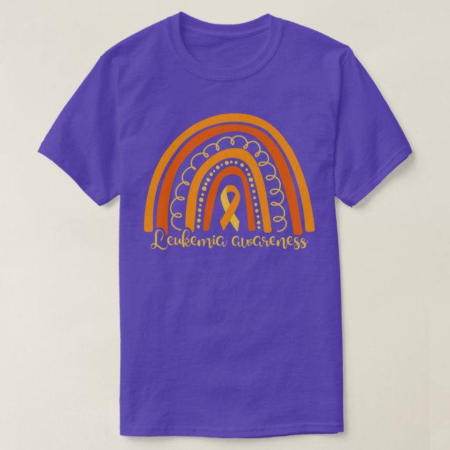 Leukaemia Awareness Boho Rainbow I T-Shirt (Design Front)
