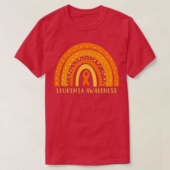 Leukaemia Awareness Boho Rainbow III T-Shirt (Design Front)