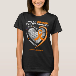 Leukaemia Awareness Brother Gifts Kids Leukaemia A T-Shirt