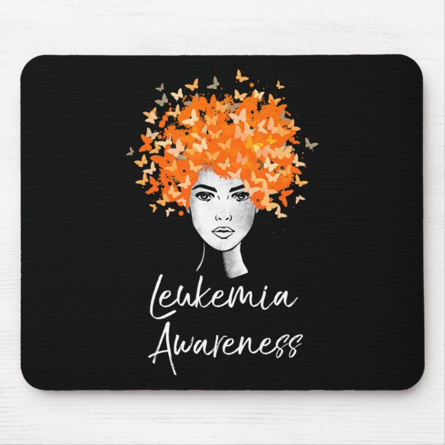 Leukaemia Awareness  Butterflies Gift  Mouse Mat (Front)